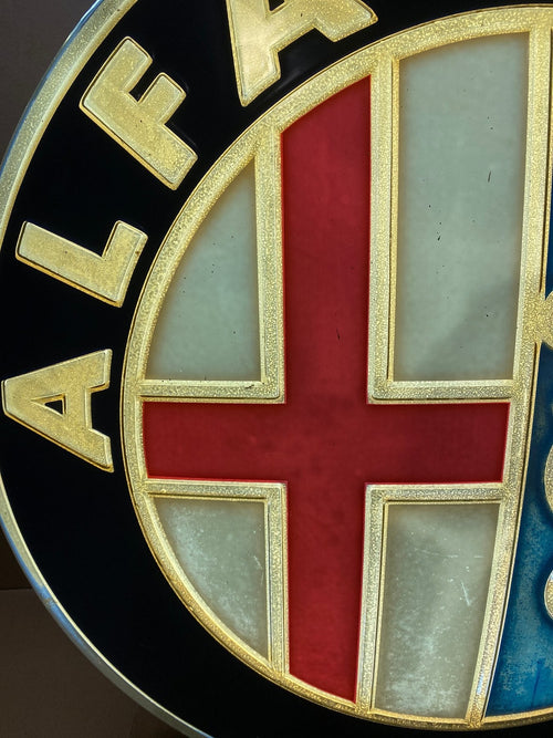 1970s Alfa Romeo official dealer neon illuminated sign