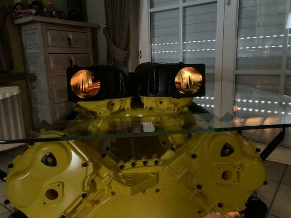 Lamborghini Gallardo Performance V10 Engine Block Coffee Table