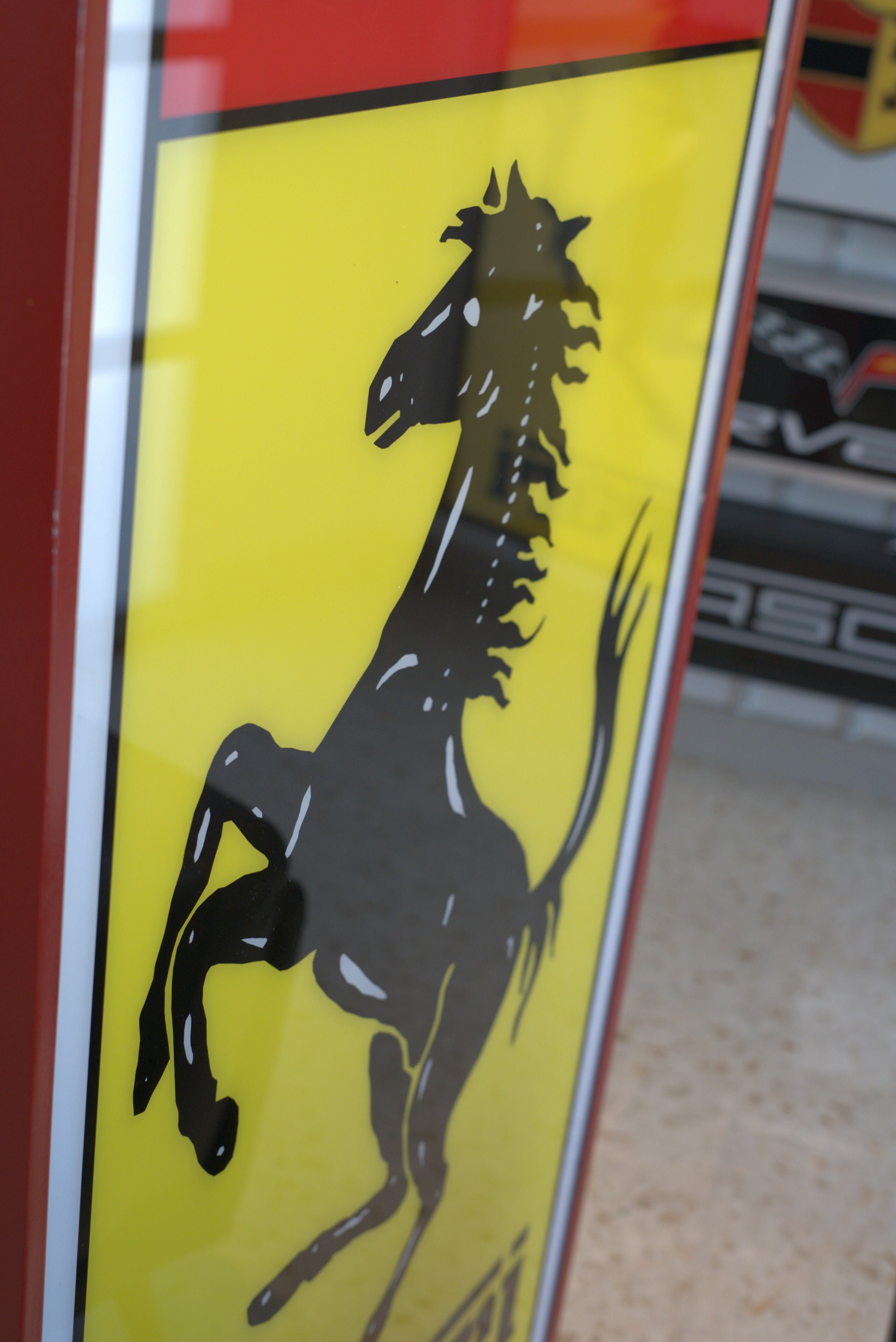 1985s Ferrari Club Italia illuminated sign