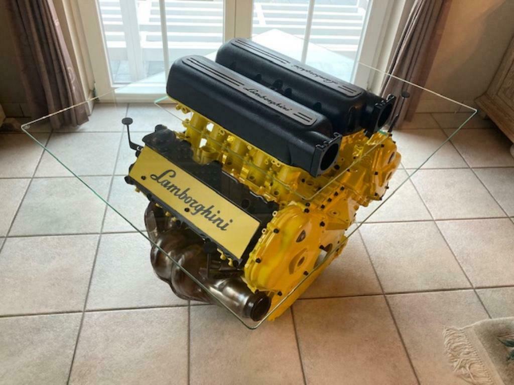 Lamborghini Gallardo Performance V10 Engine Block Coffee Table