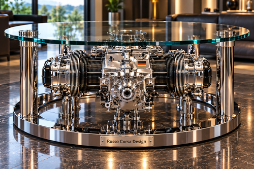 "DAS ORIGINAL": A VOLKSWAGEN TYPE 1 AIR-COOLED FLAT-FOUR COFFEE TABLE
