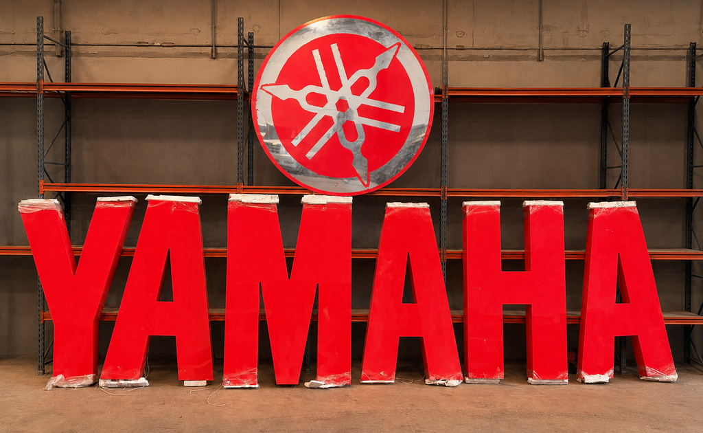 2000 YAMAHA official dealer illuminated sign