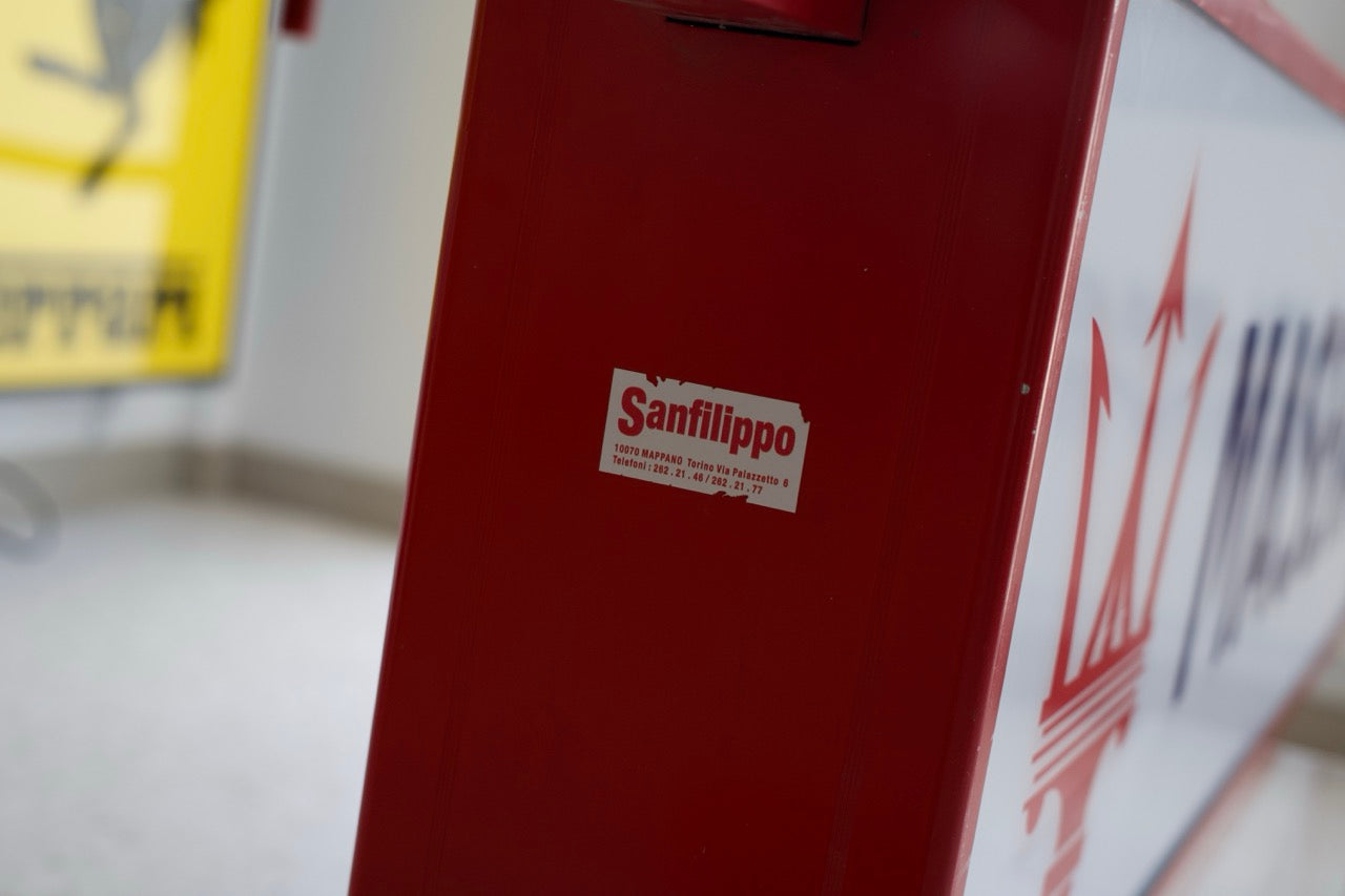 2003 Maserati official dealership illuminated double side sign