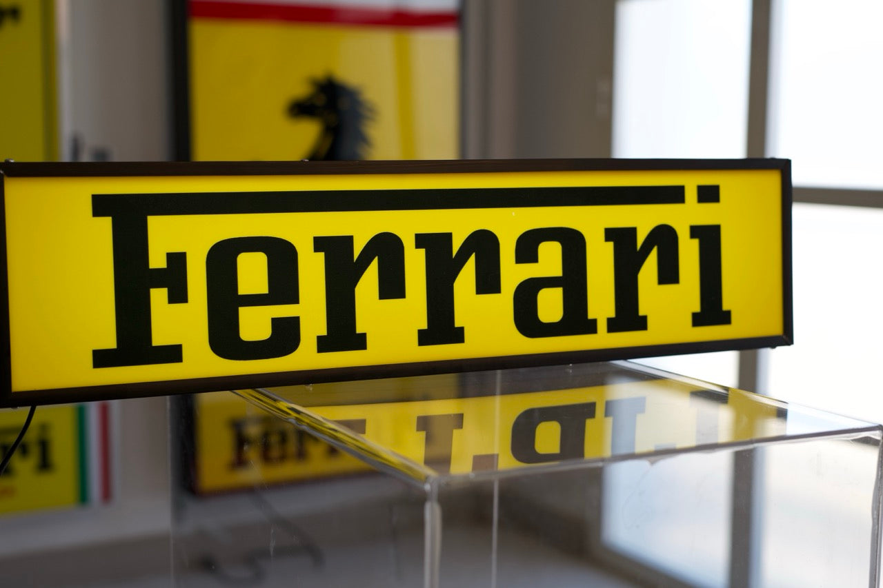 2010's Ferrari dealer illuminated sign