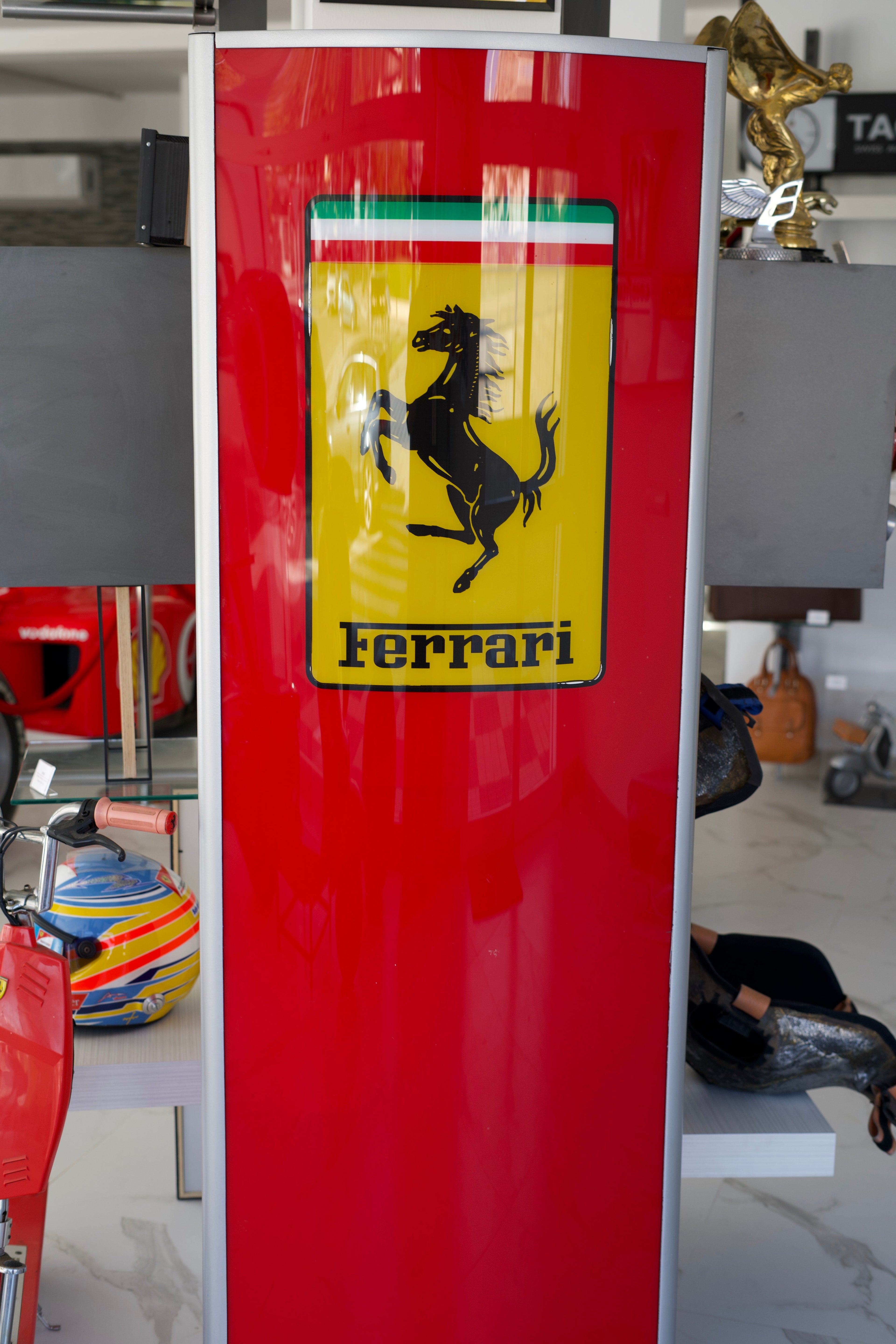 2000's Ferrari Official Dealer Double Side illuminated Sign