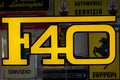 1990s Ferrari F40 official dealership illuminated sign