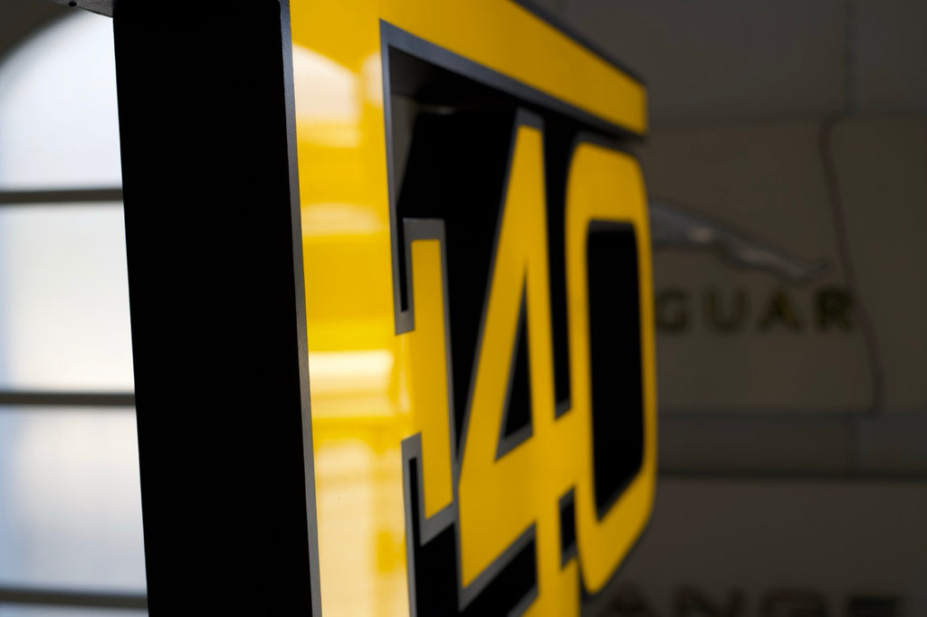 1990s Ferrari F40 official dealership illuminated sign