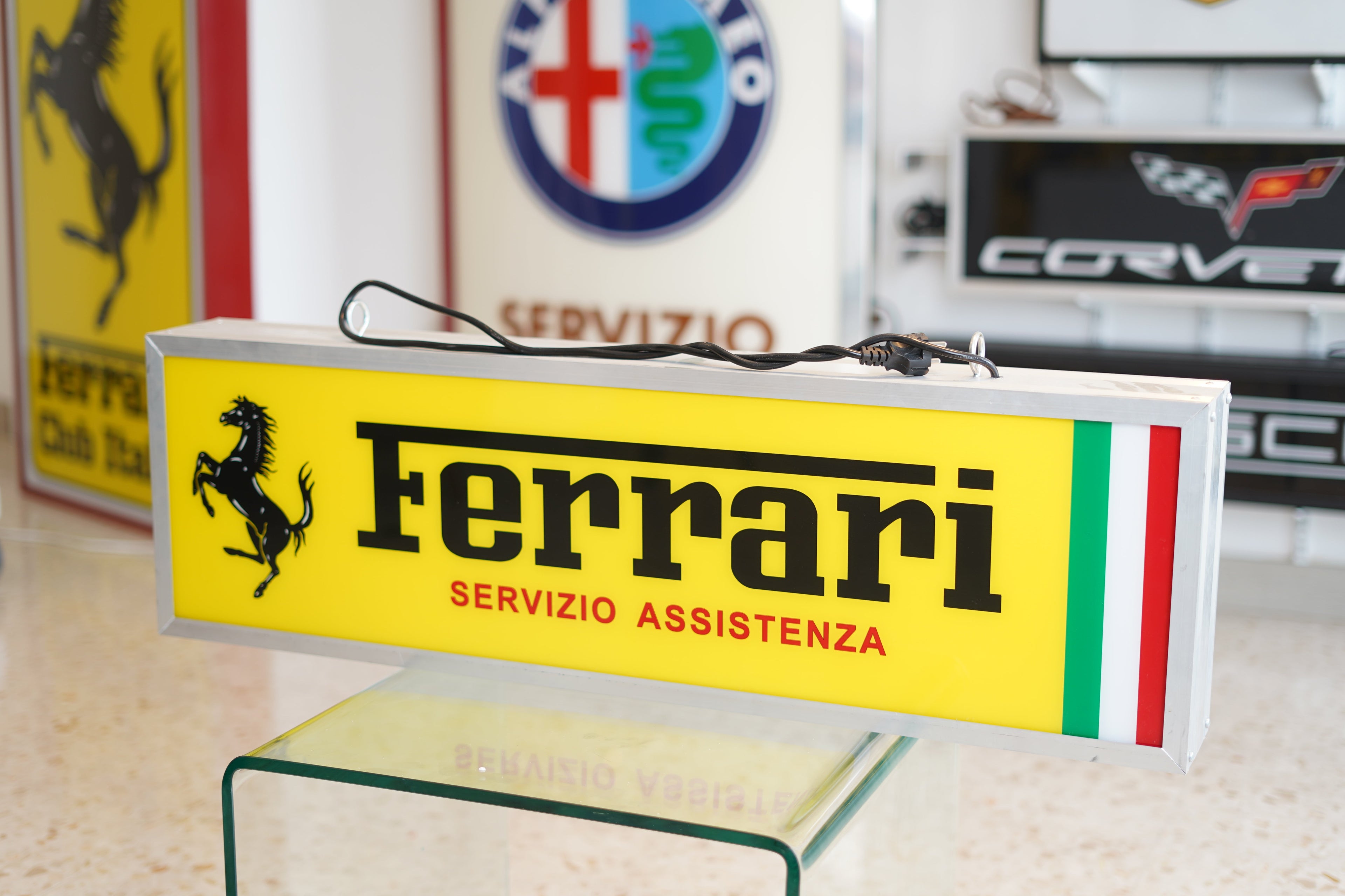 1980s Ferrari Servizio Assistenza official dealership limited edition sign