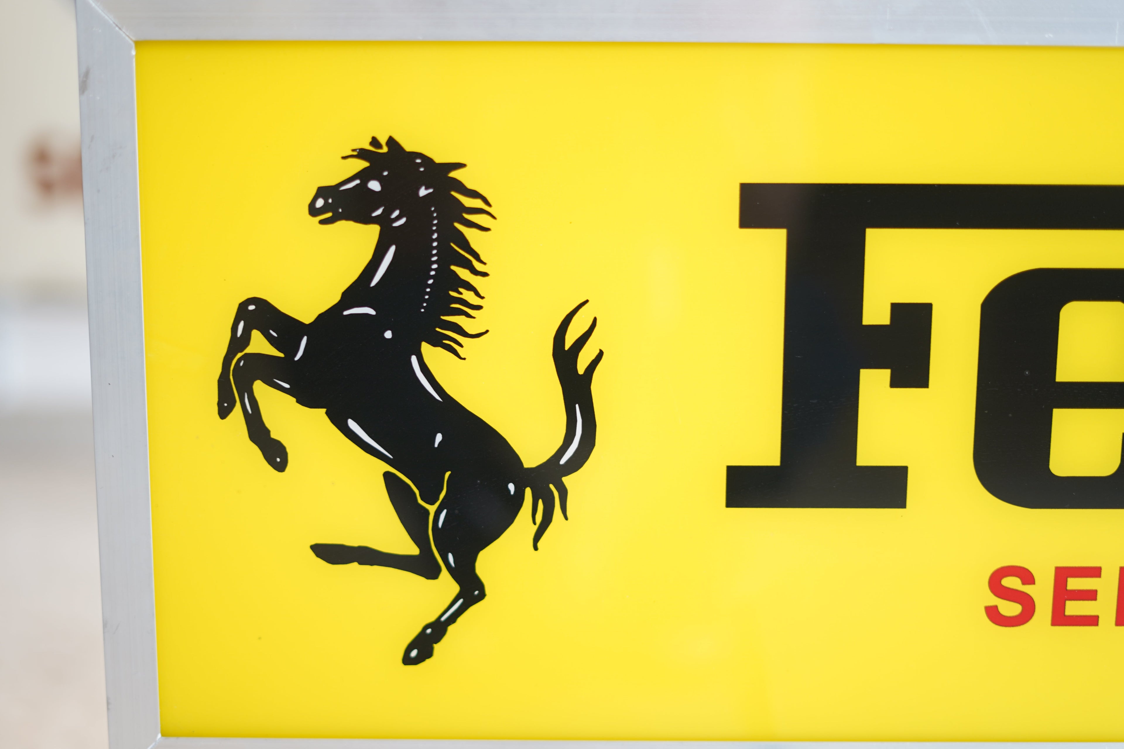 1980s Ferrari Servizio Assistenza official dealership limited edition sign