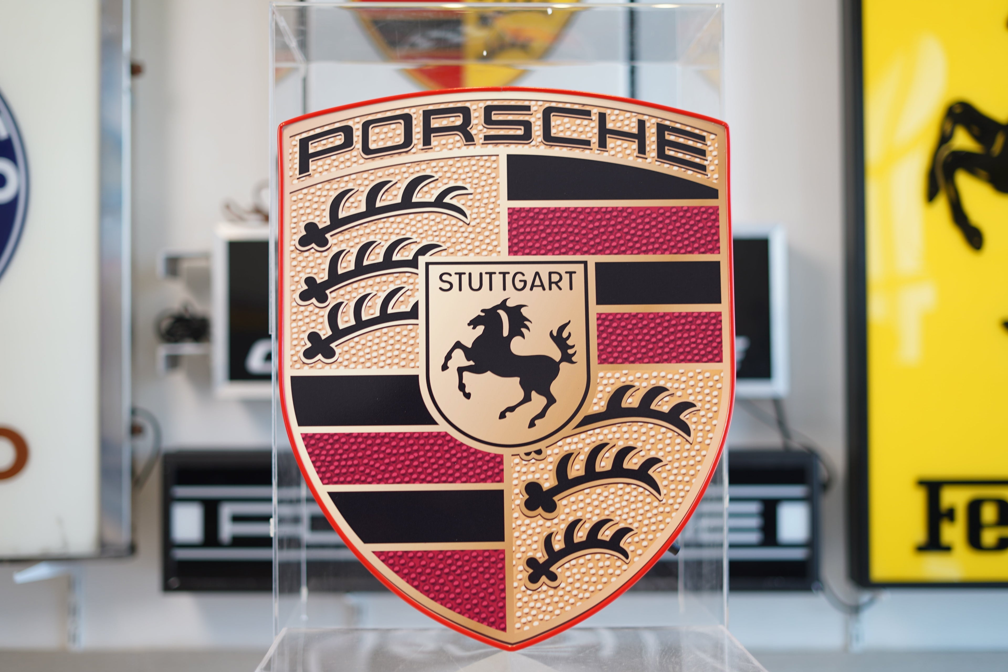 2010s Porsche dealership illuminated Sign