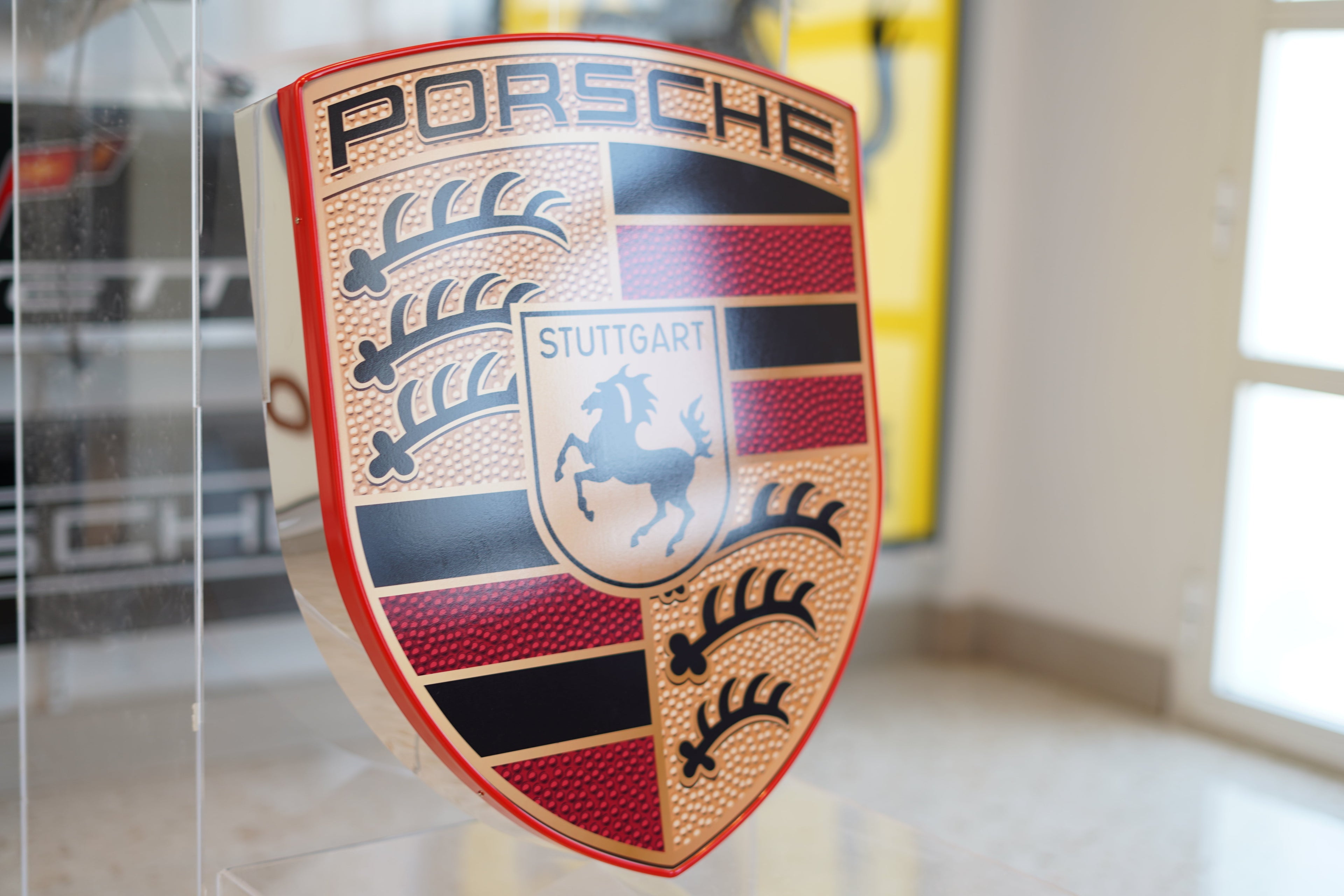2010s Porsche dealership illuminated Sign