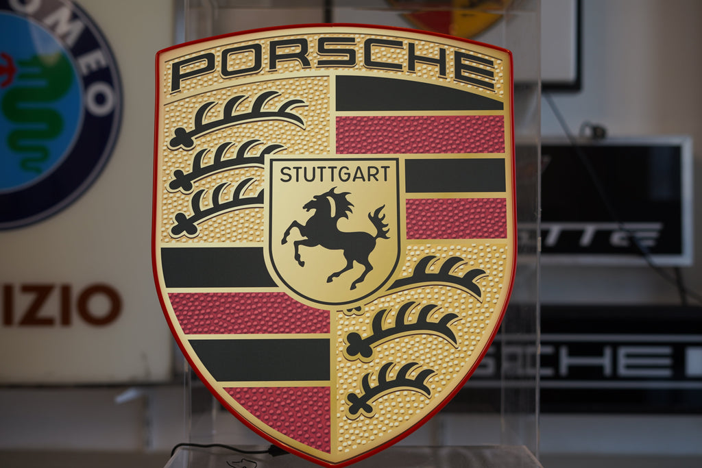 2010s Porsche dealership illuminated Sign