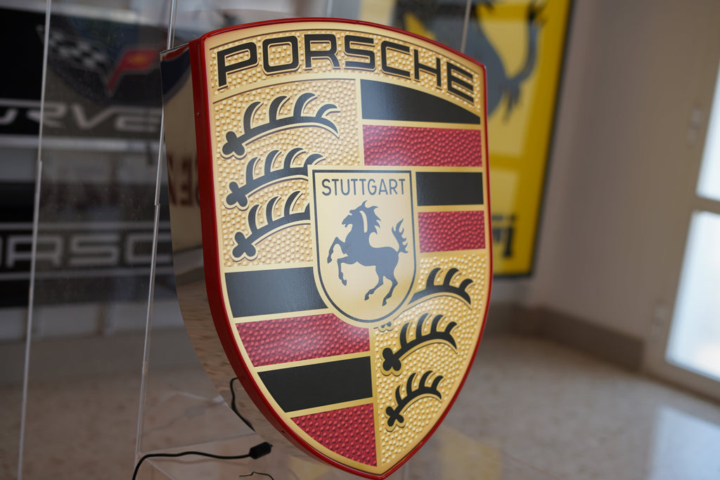 2010s Porsche dealership illuminated Sign