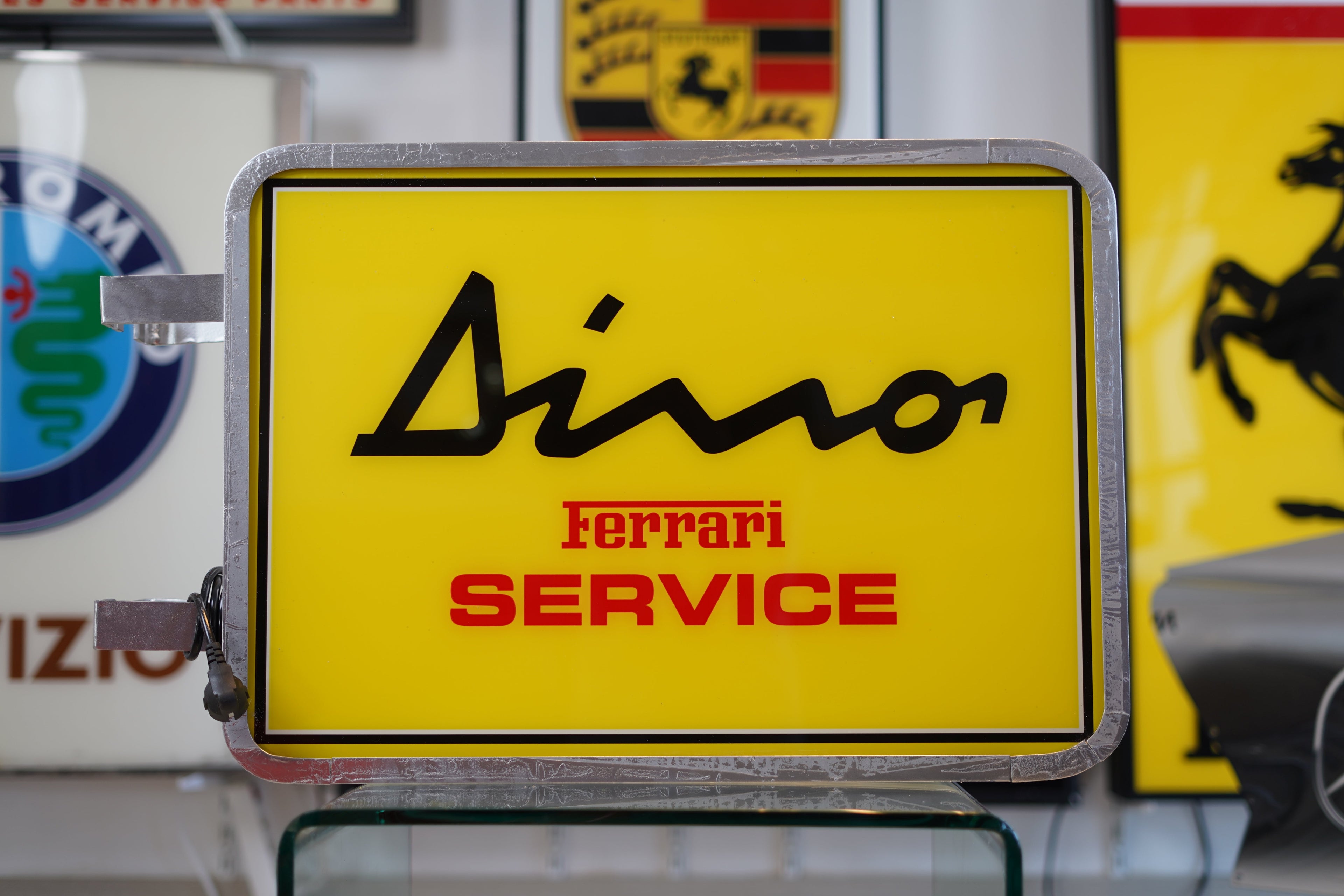 Dino Ferrari Service Dealer Sign