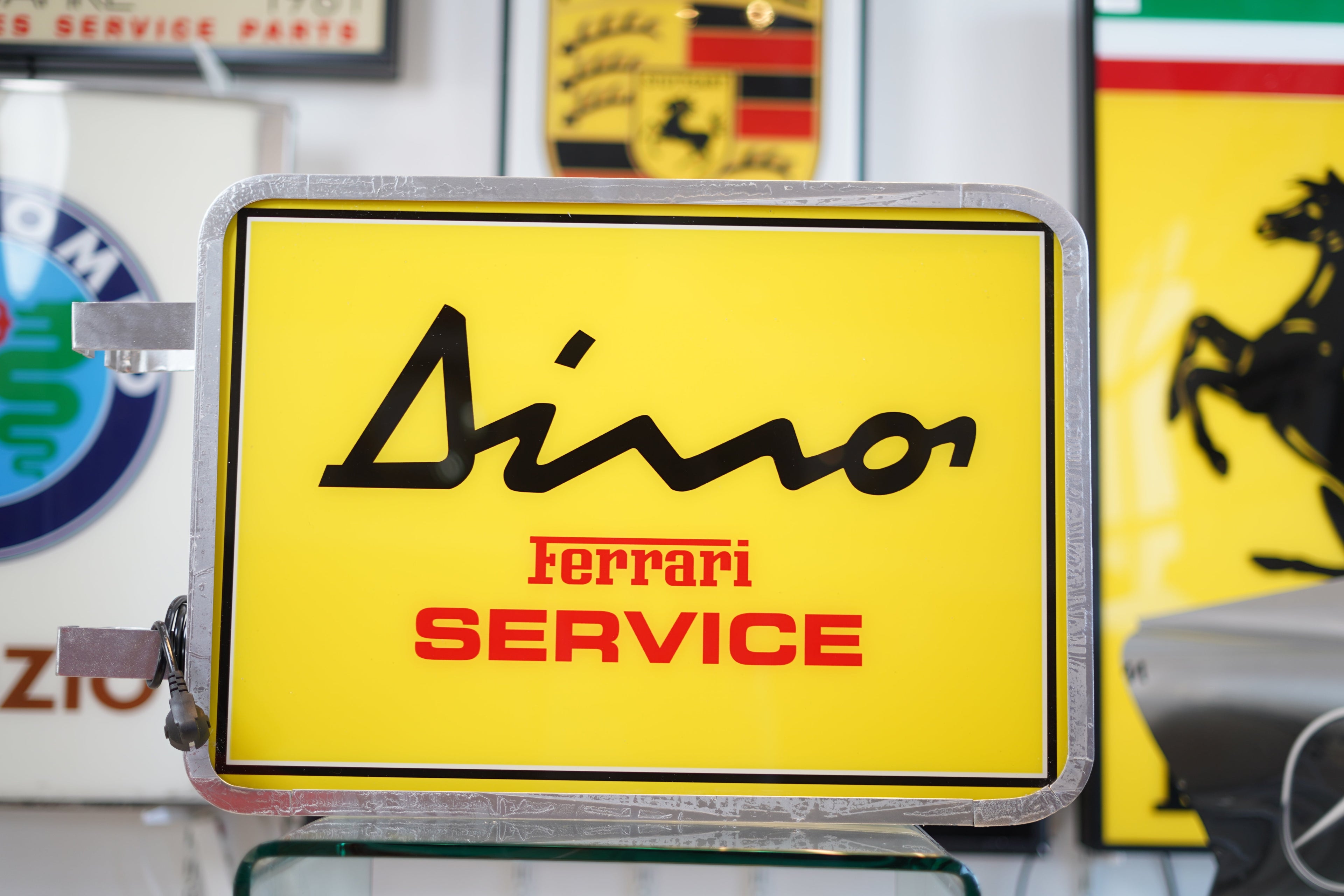 Dino Ferrari Service Dealer Sign