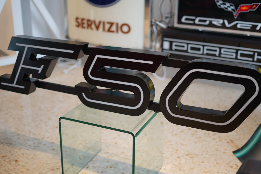 1995 Ferrari F50 official dealership illuminated sign