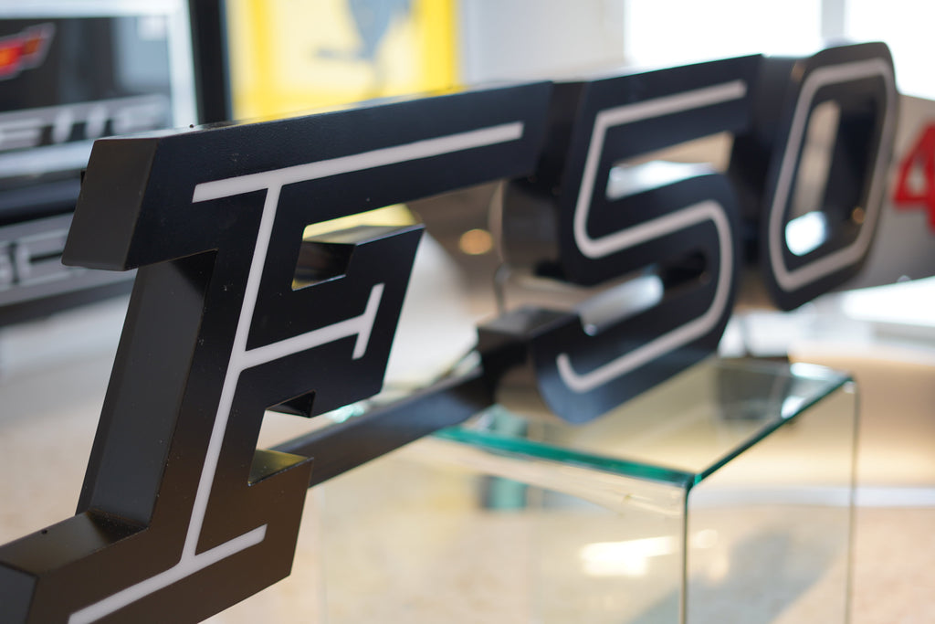 1995 Ferrari F50 official dealership illuminated sign