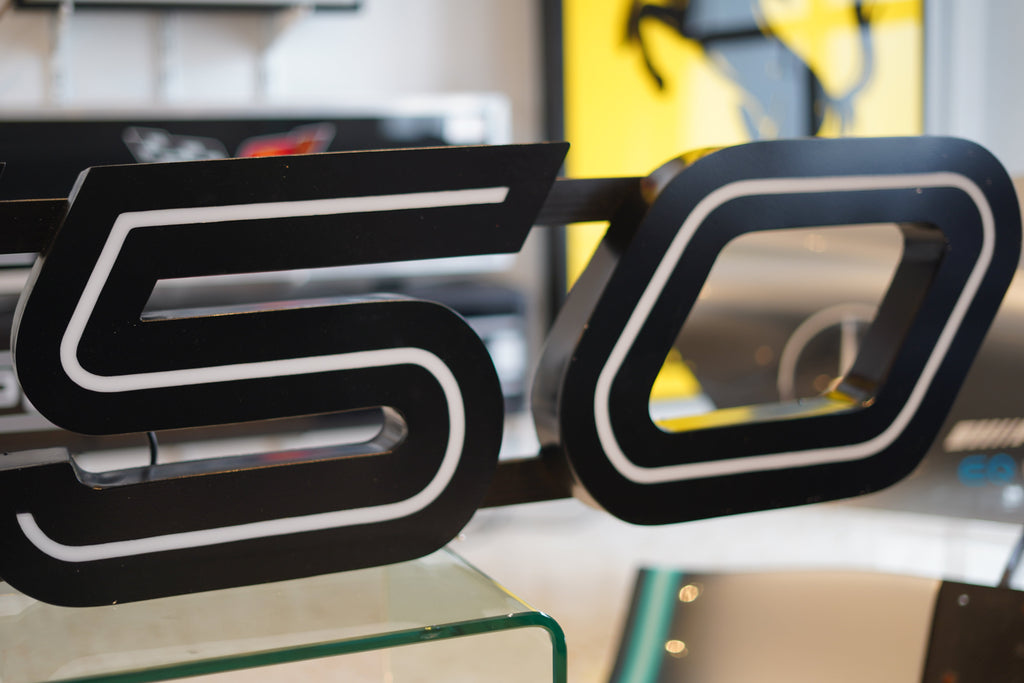 1995 Ferrari F50 official dealership illuminated sign