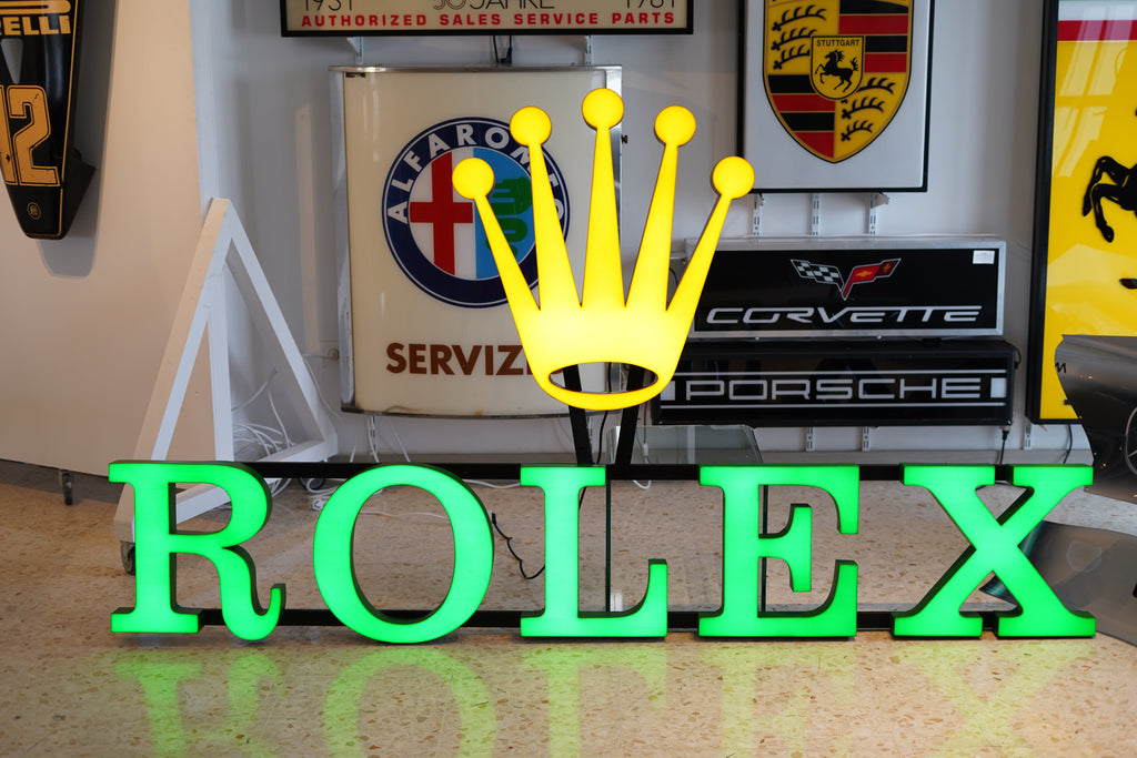 2000s Rolex official dealer illuminated sign