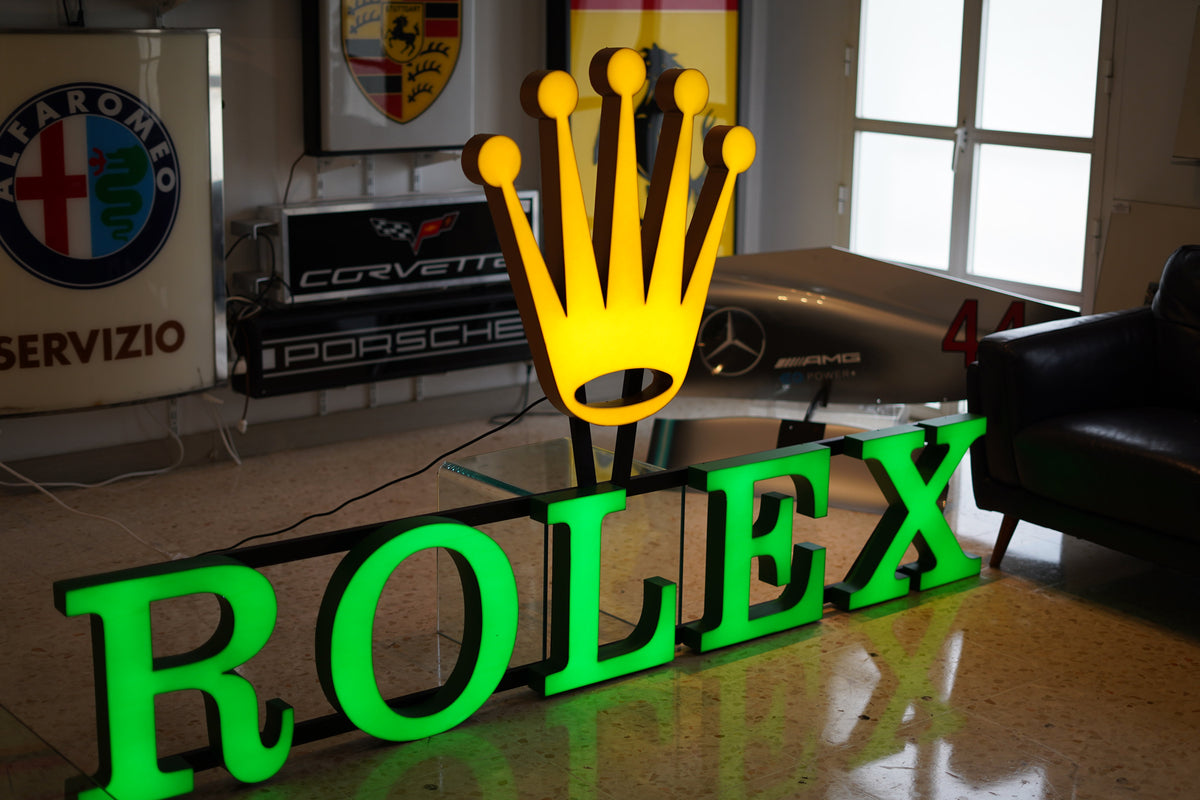 2000s Rolex official dealer illuminated sign