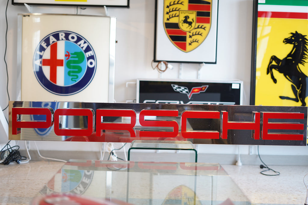 Porsche Illuminated Reflective Dealer Sign
