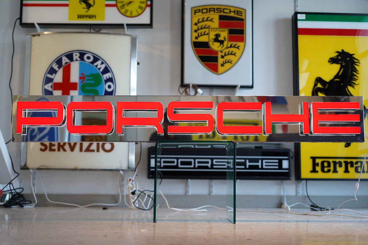 Porsche Illuminated Reflective Dealer Sign