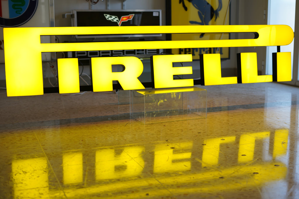 2000s Pirelli Dealer Lettering Sign – Iconic Yellow