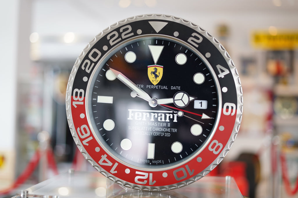 Ferrari GMT-Master II - Red Black Edition- Dealer Display Wall Clock