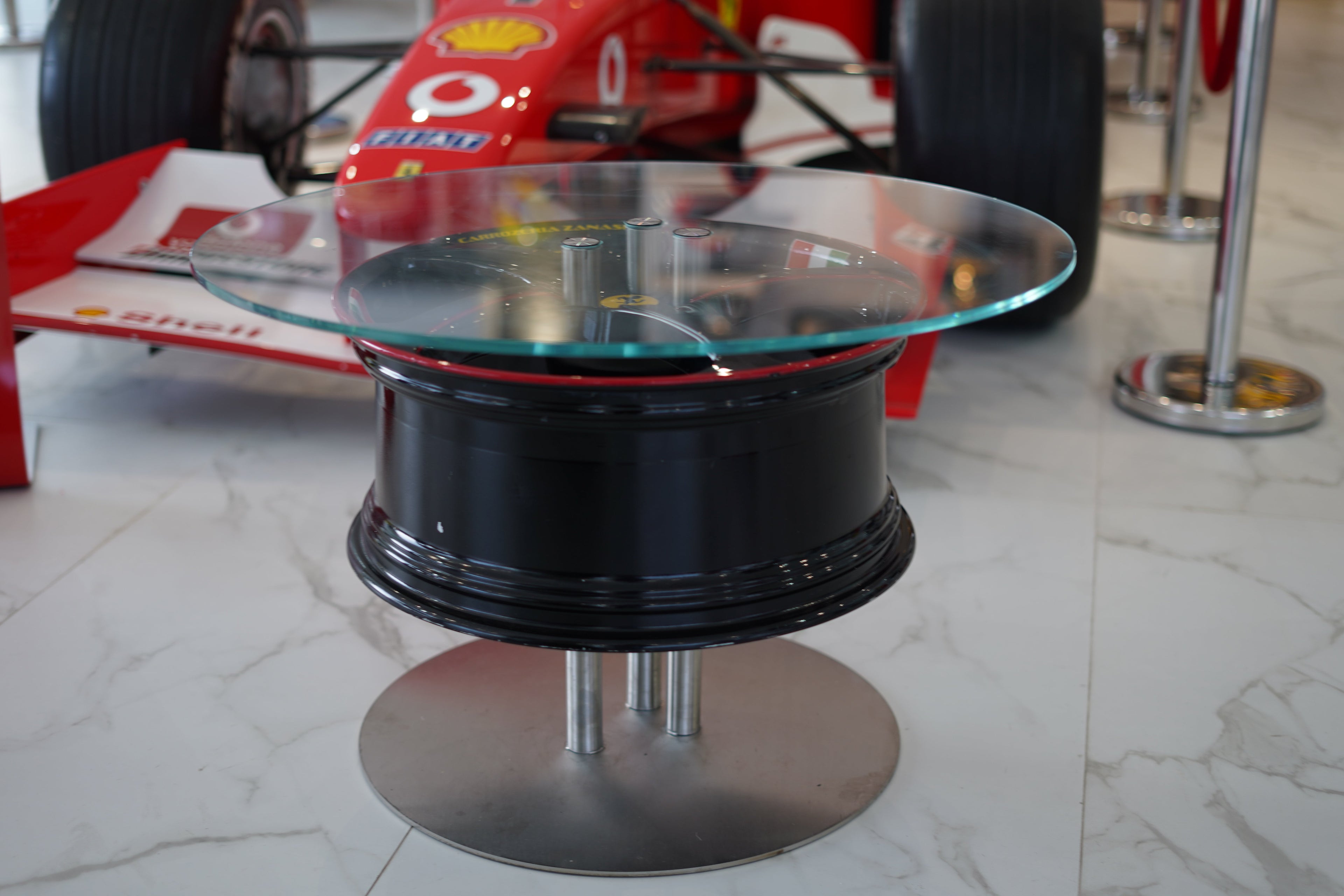 Ferrari Carrozzeria Zanasi Rim Coffee Table - Formula 1 Memorabilia