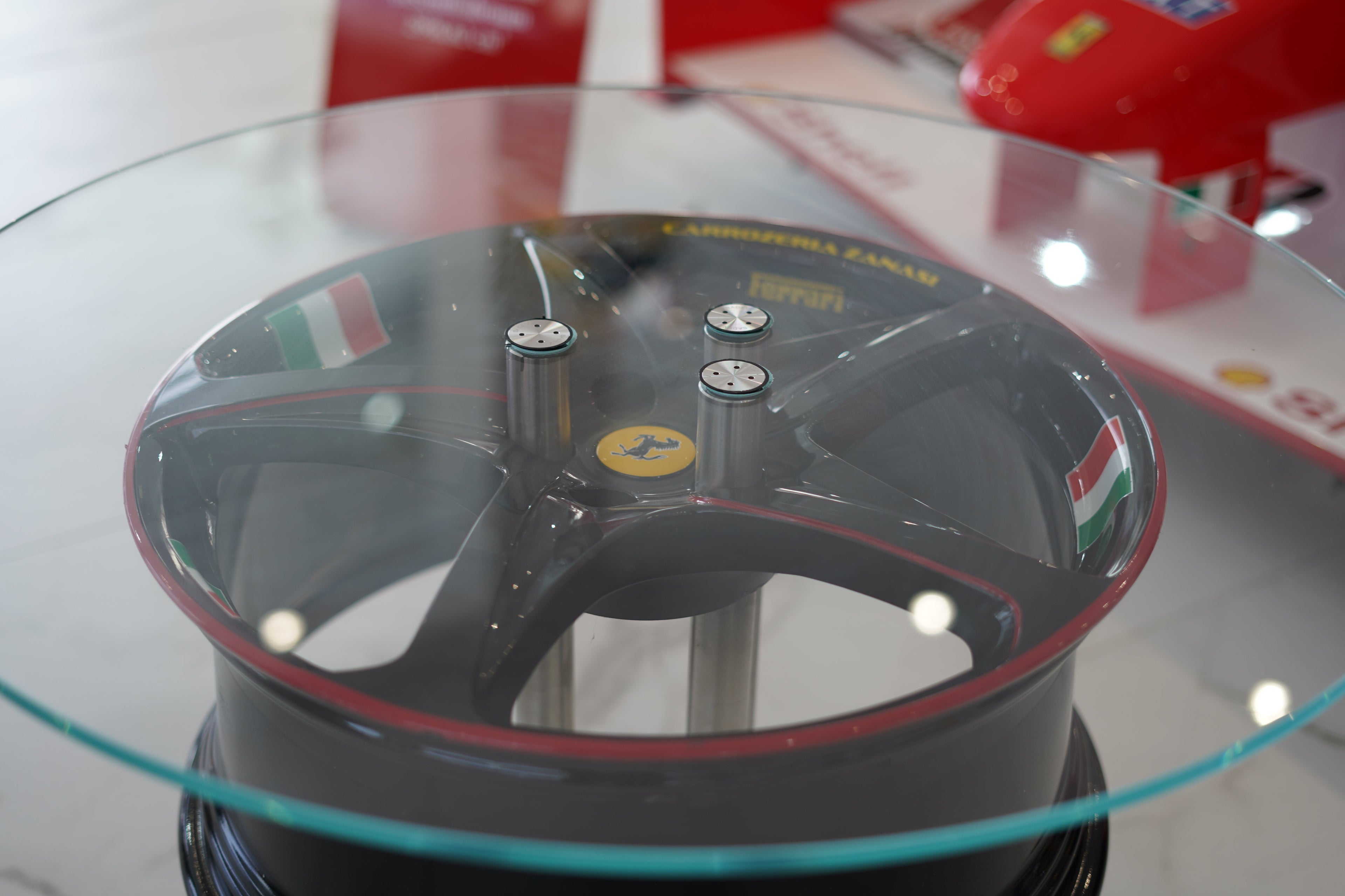 Ferrari Carrozzeria Zanasi Rim Coffee Table - Formula 1 Memorabilia
