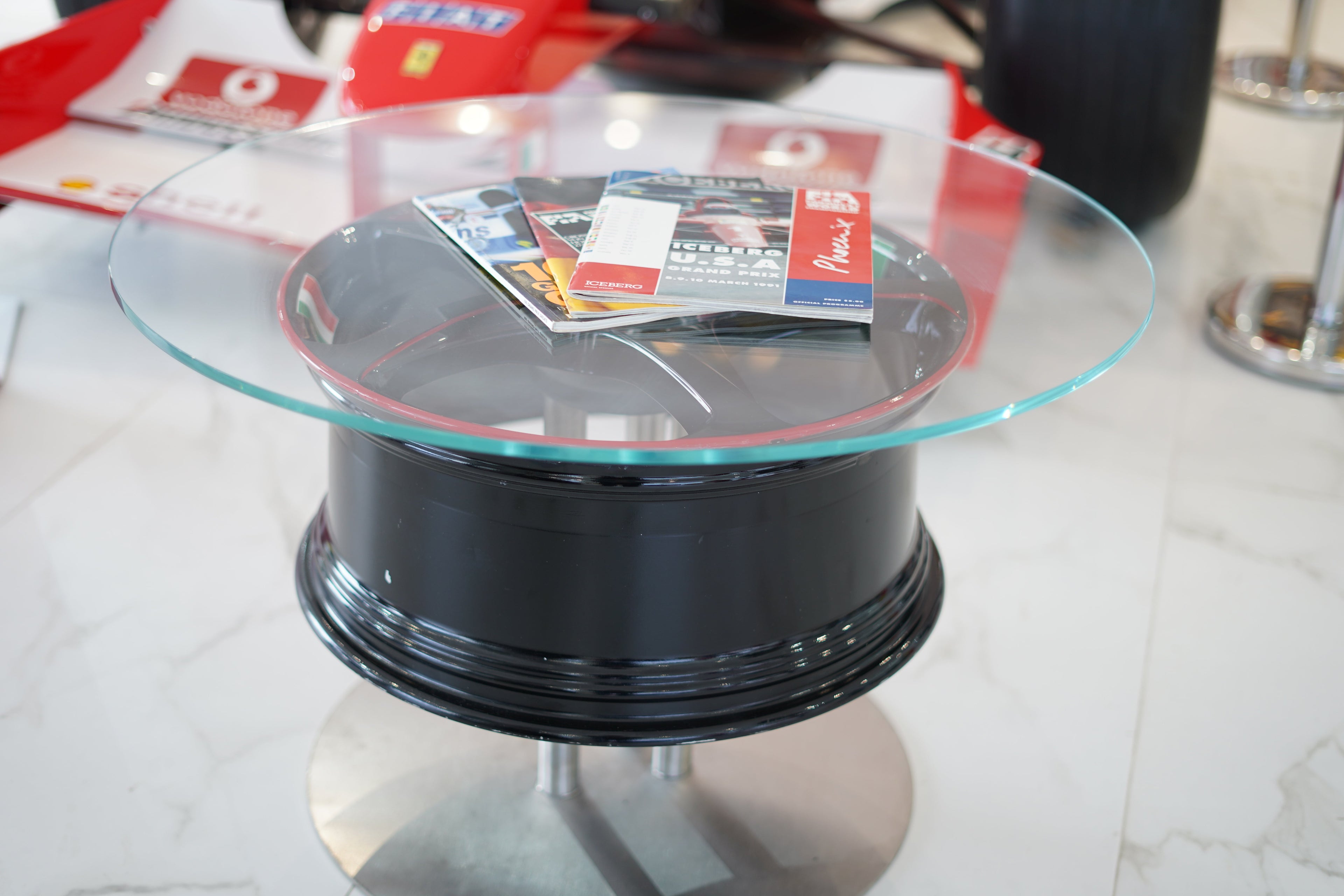 Ferrari Carrozzeria Zanasi Rim Coffee Table - Formula 1 Memorabilia