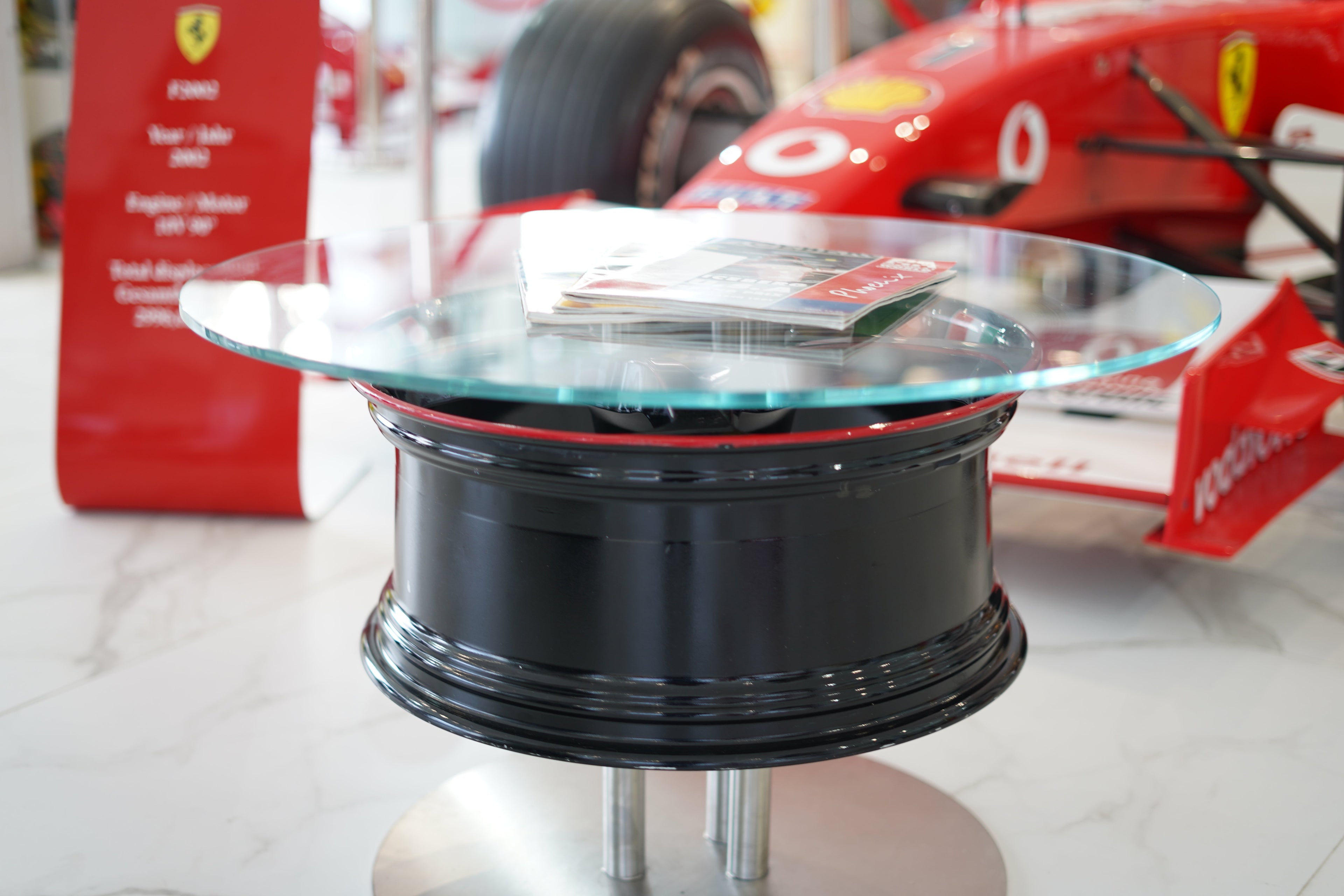 Ferrari Carrozzeria Zanasi Rim Coffee Table - Formula 1 Memorabilia