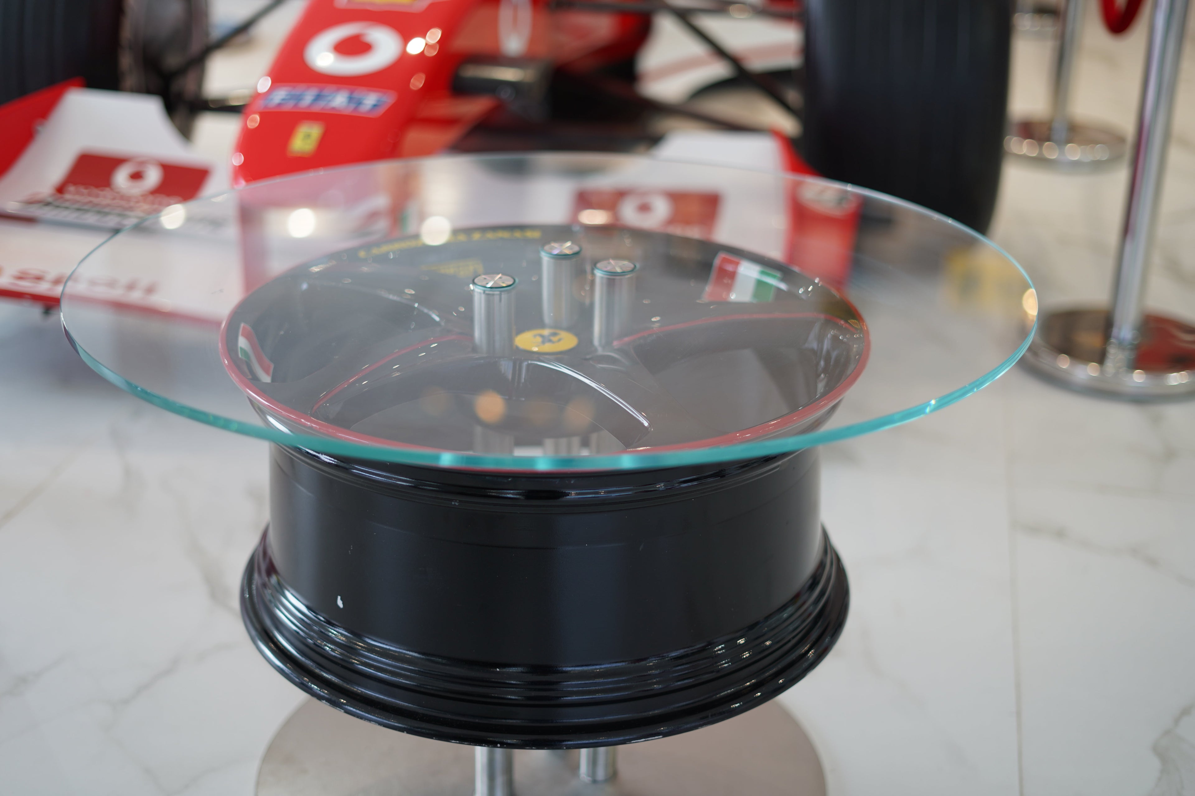 Ferrari Carrozzeria Zanasi Rim Coffee Table - Formula 1 Memorabilia