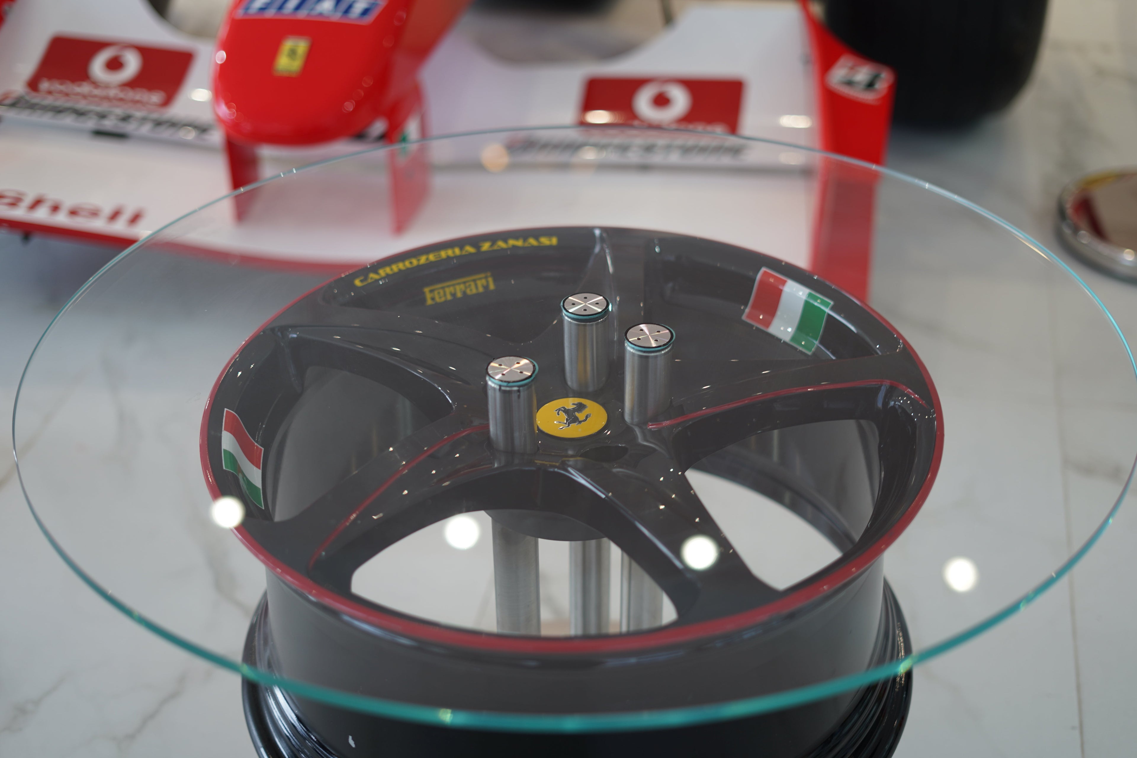 Ferrari Carrozzeria Zanasi Rim Coffee Table - Formula 1 Memorabilia