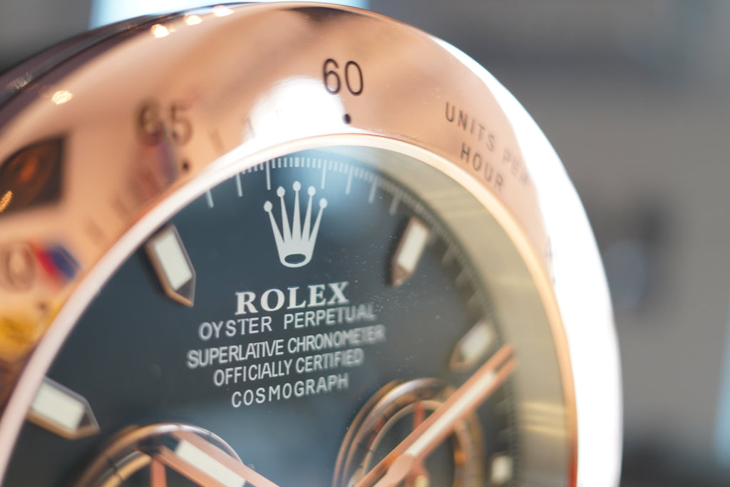 Rolex 2-Clock Reflective Illuminated Sign - Formula 1 Memorabilia