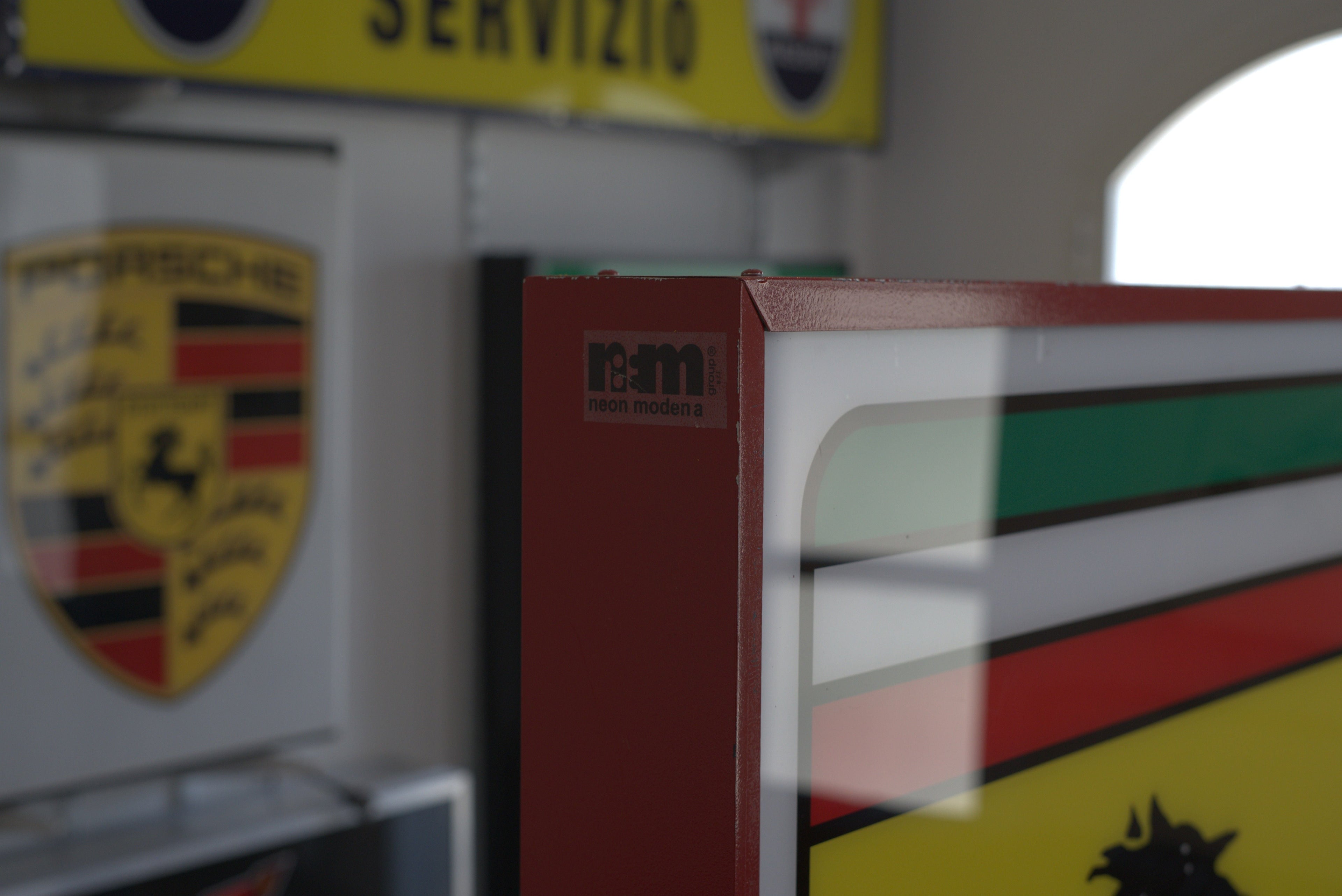 1985s Ferrari Club Italia illuminated sign