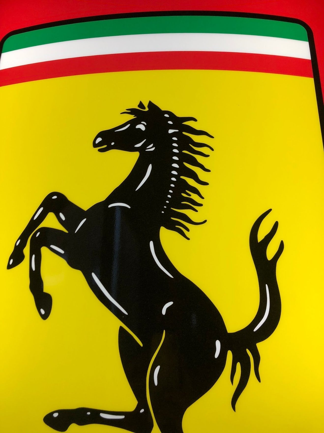 2000's Ferrari Official Dealer Double Side illuminated Sign