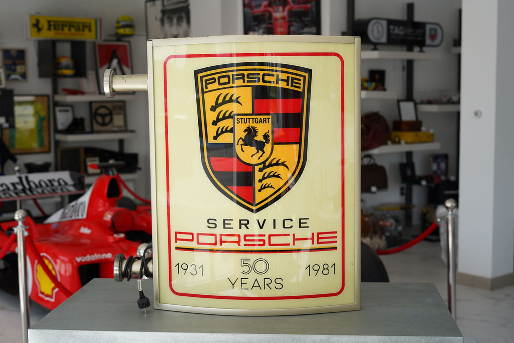 2000s Porsche 50 Jahre Anniversary Double-sided Illuminated Sign