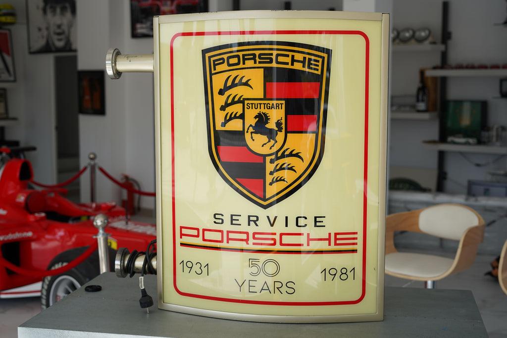 2000s Porsche 50 Jahre Anniversary Double-sided Illuminated Sign