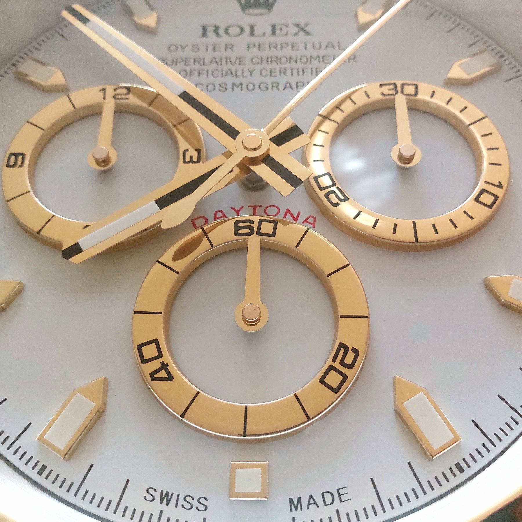 2010s Rolex Daytona Oyster Perpetual dealer clock