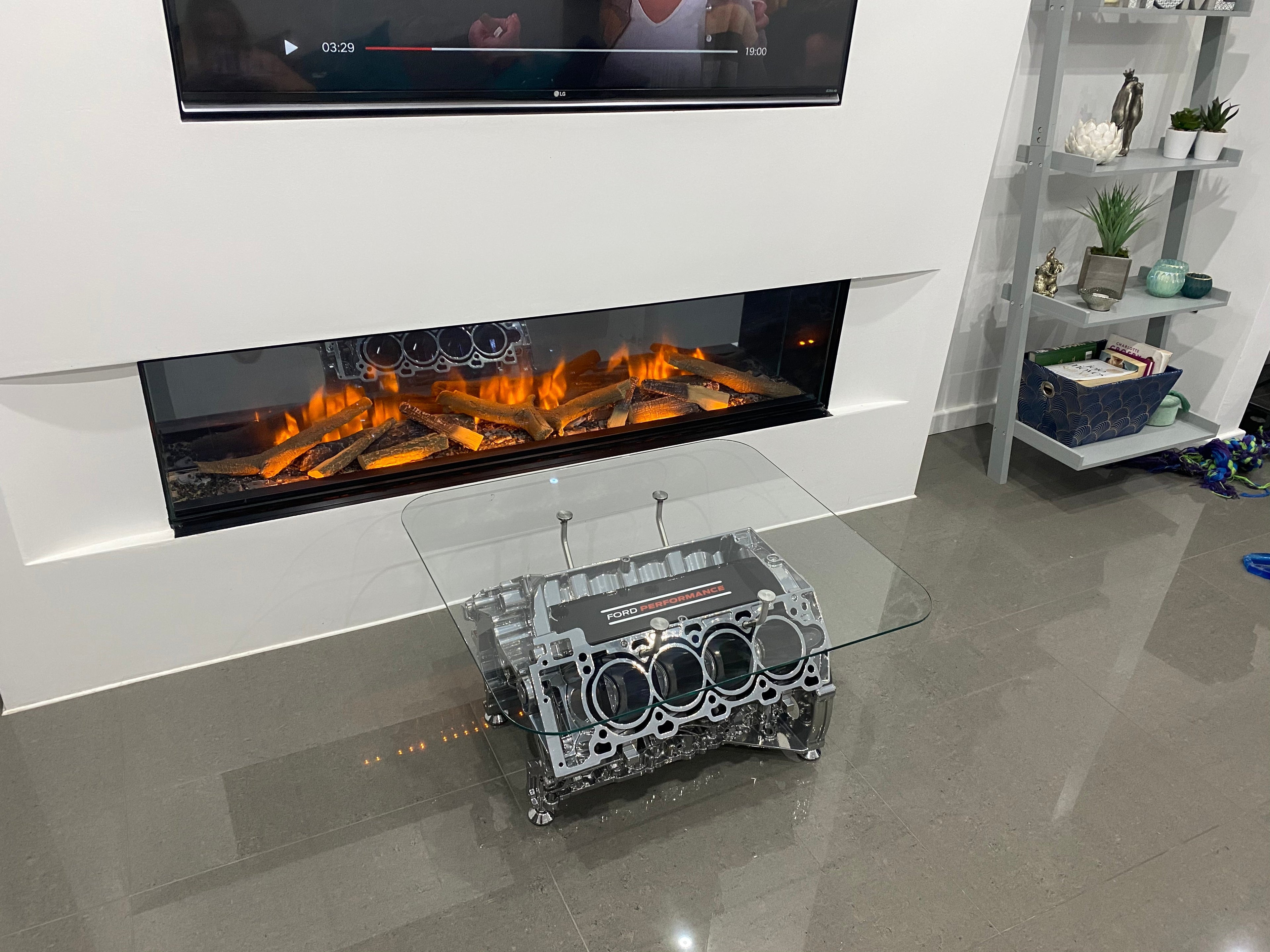 Ford Performance V8 Engine Block Coffee Table