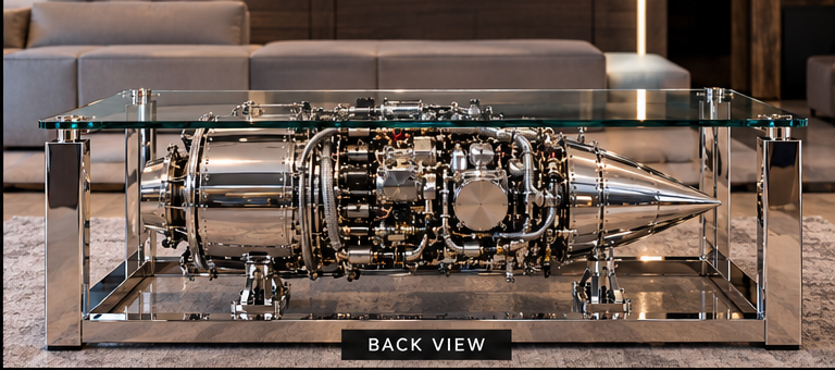 "MAGISTER": A TURBOMECA MARBORÉ TURBOJET COFFEE TABLE