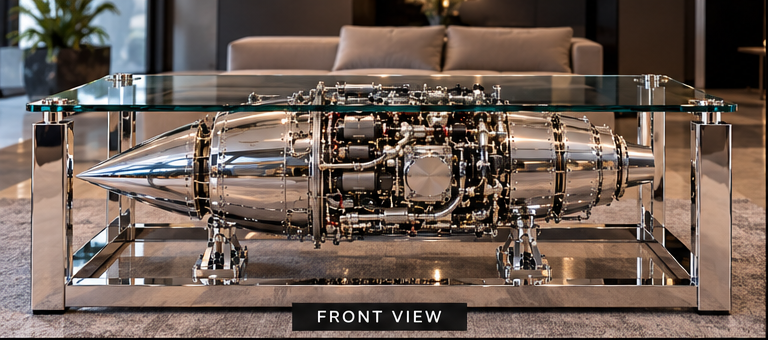 "MAGISTER": A TURBOMECA MARBORÉ TURBOJET COFFEE TABLE
