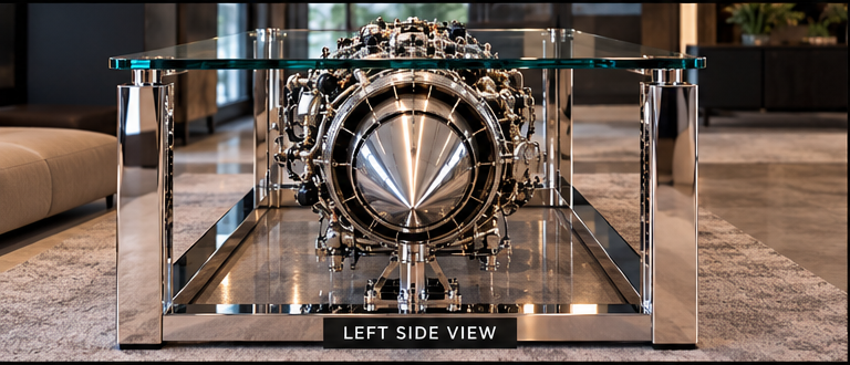 "MAGISTER": A TURBOMECA MARBORÉ TURBOJET COFFEE TABLE