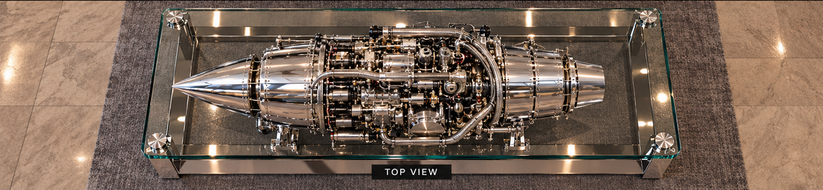 "MAGISTER": A TURBOMECA MARBORÉ TURBOJET COFFEE TABLE