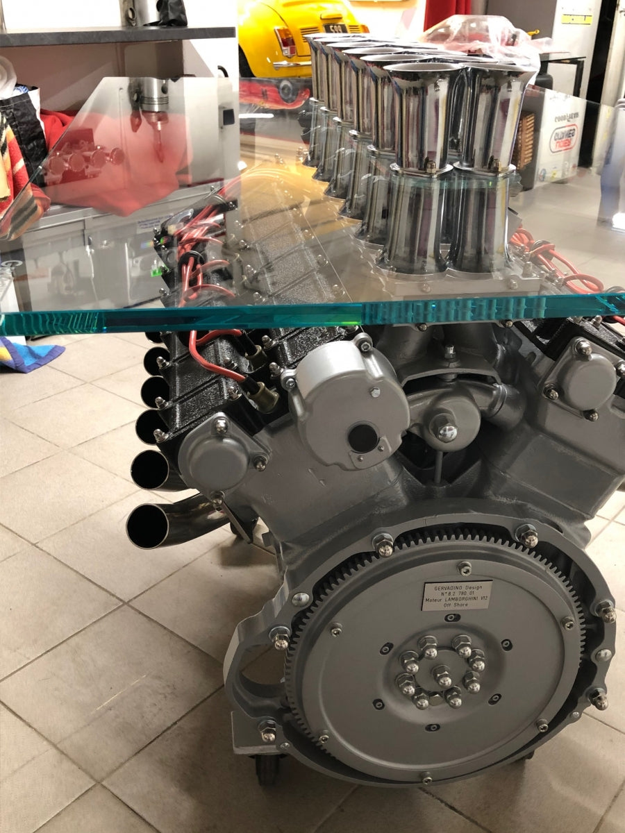 Lamborghini V12 engine Offshore coffee table